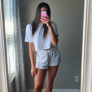 White Nike matching set